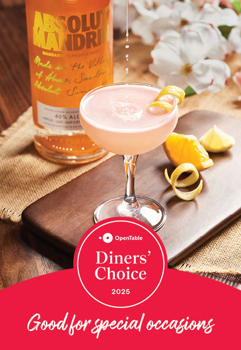 Voted “Good For Special Occasions” by OpenTable